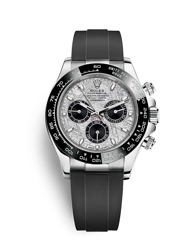 Rolex Cosmograph Daytona | 116519LN | Cosmograph Daytona | Light dial | Meteorite and black dial | The tachymetric scale | 18 ct white gold | m116519ln-0038 | Men Watch | Rolex Official Retailer - Srichai Watch