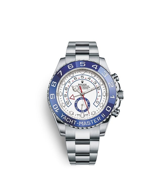 Rolex Yacht-Master | 116680 | Yacht-Master II | Light dial | Ring Command Bezel | White dial | Oystersteel | m116680-0002 | Men Watch | Rolex Official Retailer - Srichai Watch
