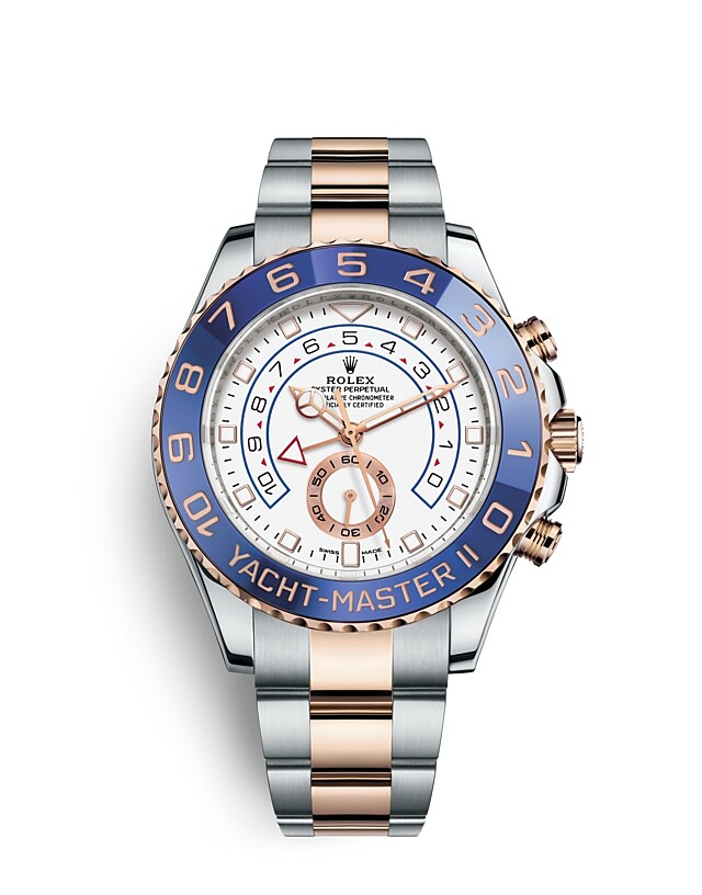 Rolex Yacht-Master II | 116681 | Yacht-Master II | Light dial | Ring Command Bezel | White dial | Everose Rolesor | m116681-0002 | Men Watch | Rolex Official Retailer - Srichai Watch