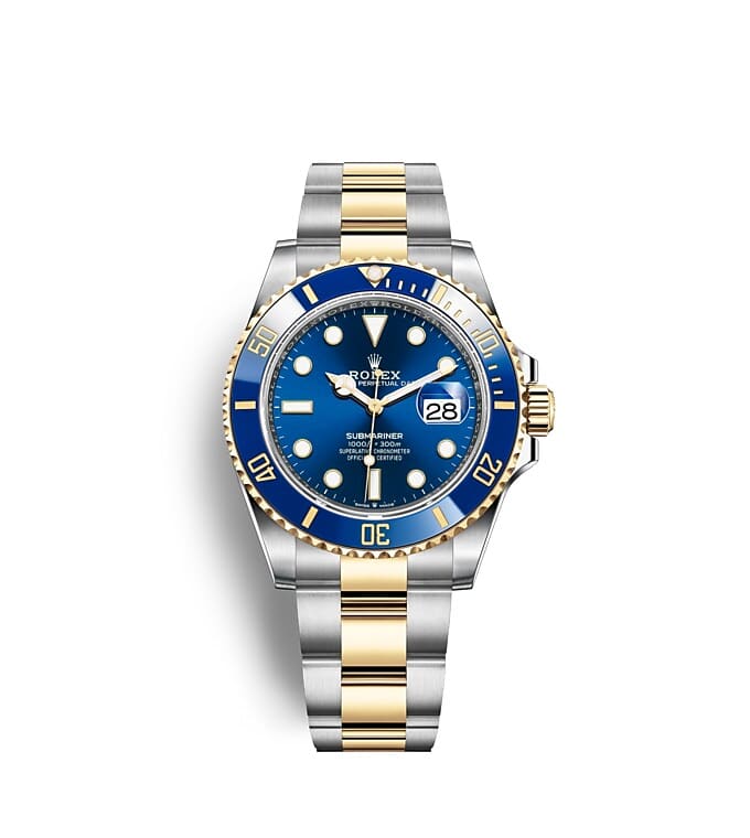 Rolex Submariner | 126613LB | Submariner Date | หน้าปัดสี | ขอบหน้าปัดแบบหมุนได้ | หน้าปัดสีรอยัลบลู | Yellow Rolesor | m126613lb-0002 | ชาย Watch | Rolex Official Retailer - Srichai Watch