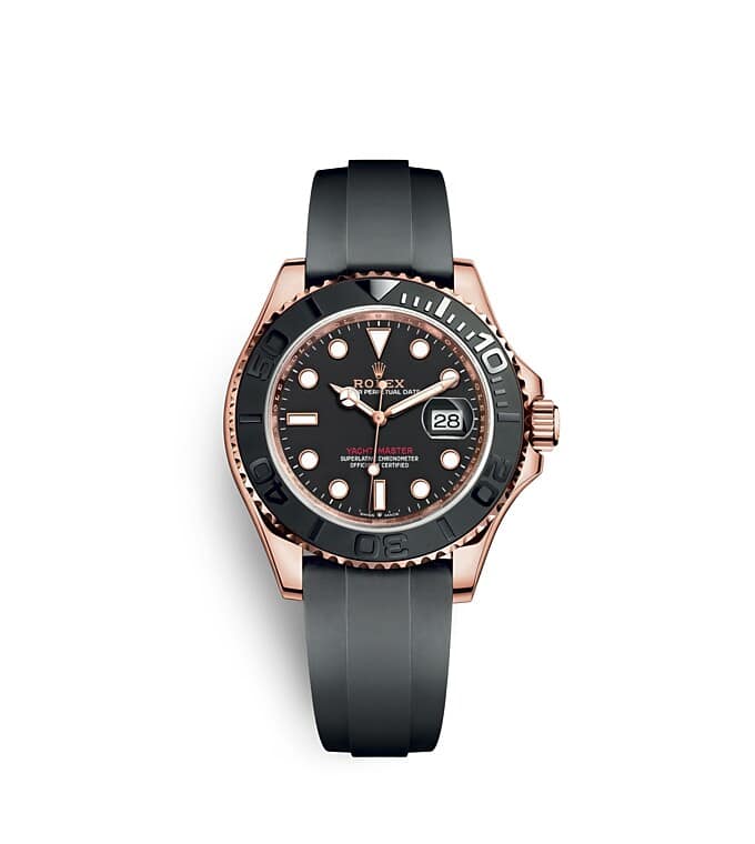 Rolex Yacht-Master | 126655 | Yacht-Master 40 | หน้าปัดสีเข้ม | ขอบหน้าปัดแบบหมุนได้สองทิศทาง | หน้าปัดสีดำเข้ม | เอเวอร์โรสโกลด์ 18 กะรัต | m126655-0002 | ชาย Watch | Rolex Official Retailer - Srichai Watch