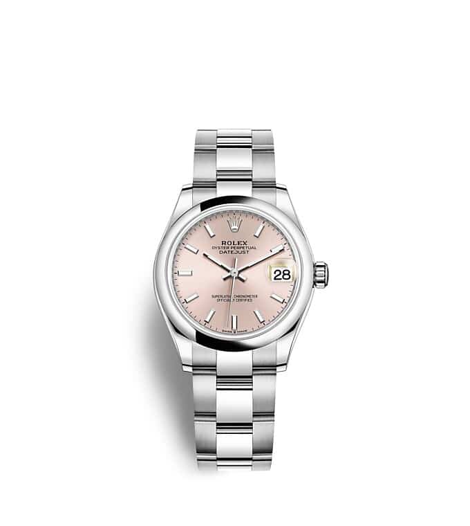 Rolex Datejust | 278240 | Datejust 31 | Coloured dial | Pink Dial | Oystersteel | The Oyster bracelet | m278240-0007 | Women Watch | Rolex Official Retailer - Srichai Watch