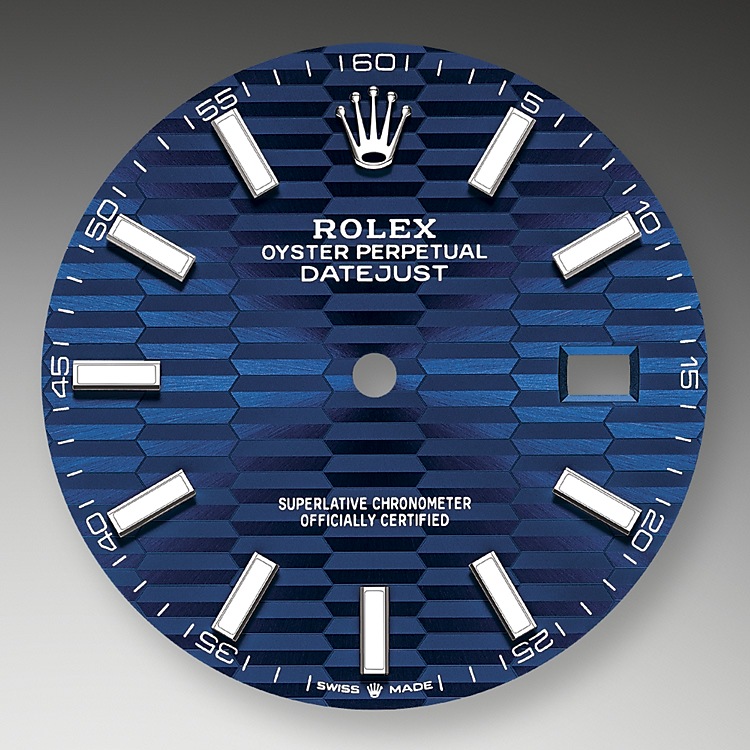 Rolex Datejust | 126334 | Datejust 41 | Coloured dial | Bright blue dial | The Fluted Bezel | White Rolesor | m126334-0032 | Men Watch | Rolex Official Retailer - Srichai Watch