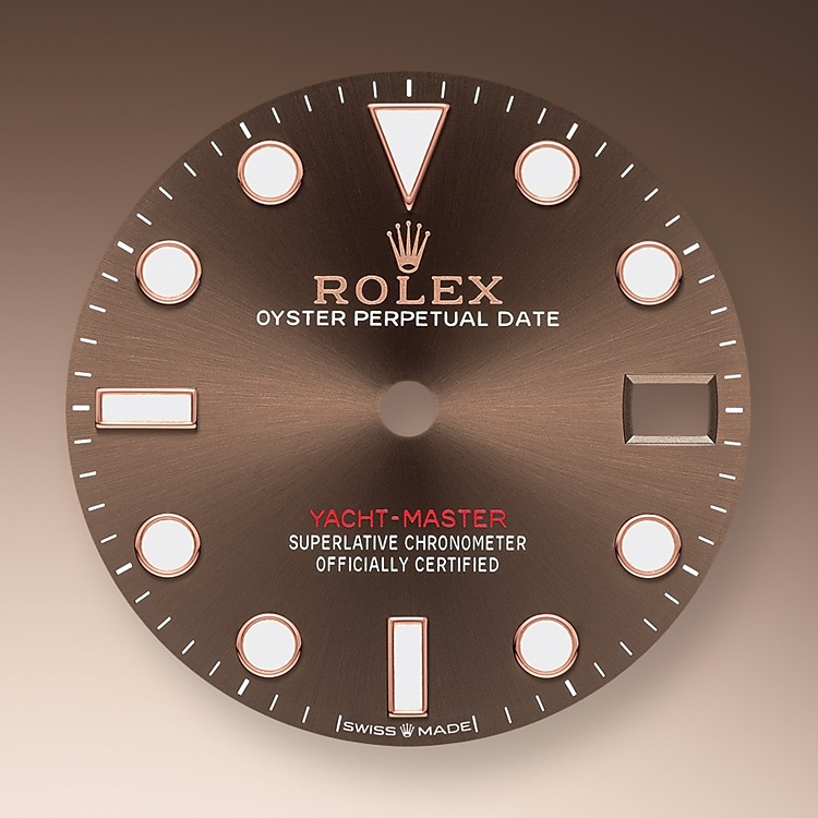 Rolex Yacht-Master | 268621 | Yacht-Master 37 | Coloured dial | Bidirectional Rotatable Bezel | Chocolate Dial | Everose Rolesor | m268621-0003 | Women Watch | Rolex Official Retailer - Srichai Watch