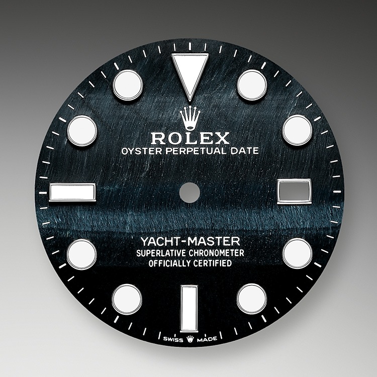 Rolex Yacht-Master | 226659 | Yacht-Master 42 | หน้าปัดสีเข้ม | หน้าปัดตาเหยี่ยว | ขอบหน้าปัดแบบหมุนได้สองทิศทาง | ทองคำขาว 18 กะรัต | m226659-0004 | ชาย Watch | Rolex Official Retailer - Srichai Watch