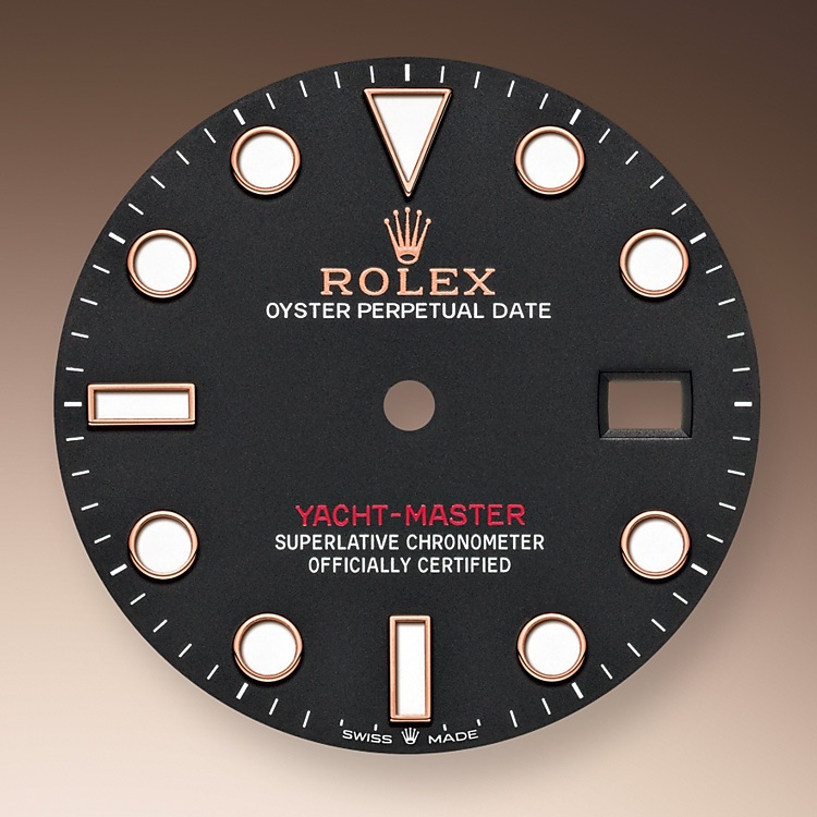Rolex Yacht-Master | 126655 | Yacht-Master 40 | หน้าปัดสีเข้ม | ขอบหน้าปัดแบบหมุนได้สองทิศทาง | หน้าปัดสีดำเข้ม | เอเวอร์โรสโกลด์ 18 กะรัต | m126655-0002 | ชาย Watch | Rolex Official Retailer - Srichai Watch