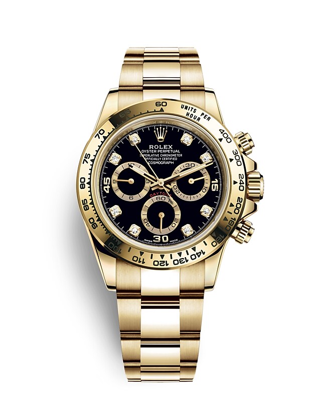 Rolex Cosmograph Daytona | 116508 | Cosmograph Daytona | หน้าปัดสีเข้ม | หน้าปัดสีดำ | มาตรวัดความเร็ว | ทองคำ 18 กะรัต | m116508-0016 | ชาย Watch | Rolex Official Retailer - Srichai Watch