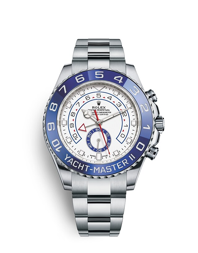 Rolex Yacht-Master | 116680 | Yacht-Master II | หน้าปัดสีอ่อน | ขอบนาฬิกา Ring Command | หน้าปัดสีขาว | Oystersteel | m116680-0002 | ชาย Watch | Rolex Official Retailer - Srichai Watch