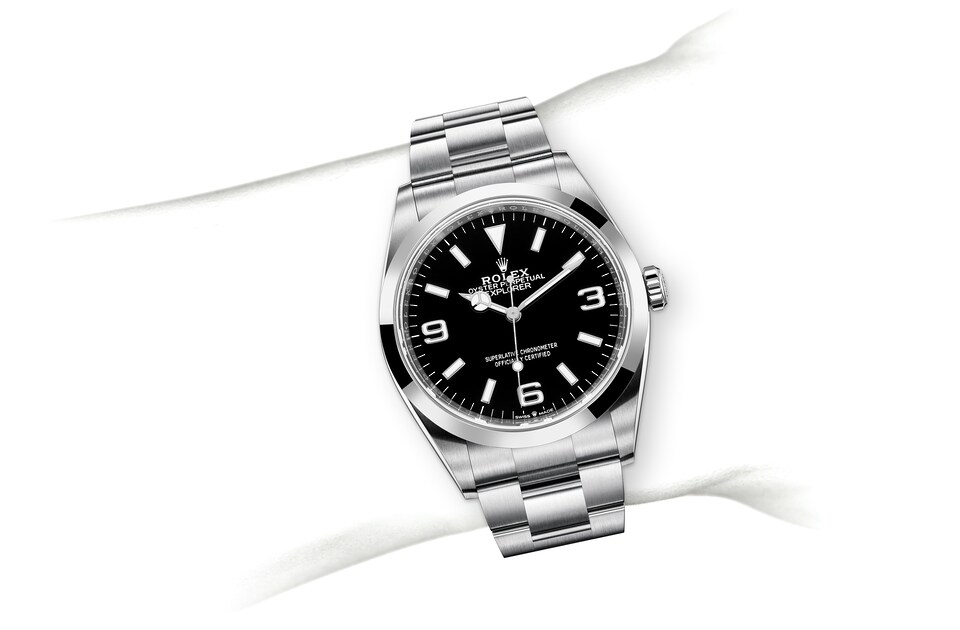 Rolex Explorer | 124270 | Explorer | Dark dial | Black dial | Smooth Bezel | Oystersteel | m124270-0001 | Men Watch | Rolex Official Retailer - Srichai Watch