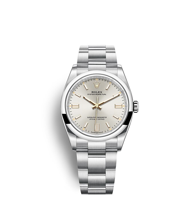 Rolex Oyster Perpetual | 126000 | Oyster Perpetual 36 | Light dial | Silver dial | Oystersteel | The Oyster bracelet | m126000-0001 | Men Watch | Rolex Official Retailer - Srichai Watch