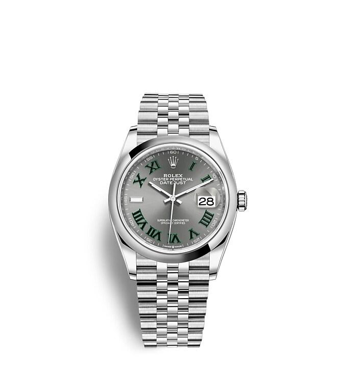 Rolex Datejust | 126200 | Datejust 36 | Dark dial | Slate Dial | Oystersteel | The Jubilee bracelet | m126200-0017 | Men Watch | Rolex Official Retailer - Srichai Watch