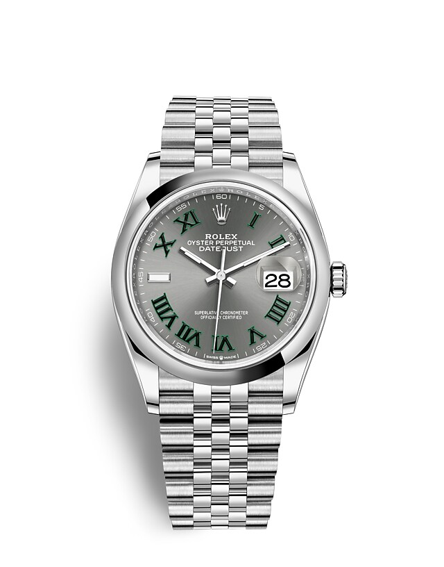 Rolex Datejust | 126200 | Datejust 36 | หน้าปัดสีเข้ม | หน้าปัดสีเทาอมน้ำเงิน | Oystersteel | สายนาฬิกา Jubilee | m126200-0017 | ชาย Watch | Rolex Official Retailer - Srichai Watch
