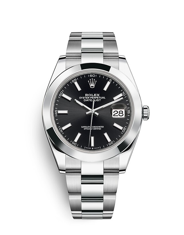 Rolex Datejust | 126300 | Datejust 41 | Dark dial | Bright black dial | Oystersteel | The Oyster bracelet | m126300-0011 | Men Watch | Rolex Official Retailer - Srichai Watch
