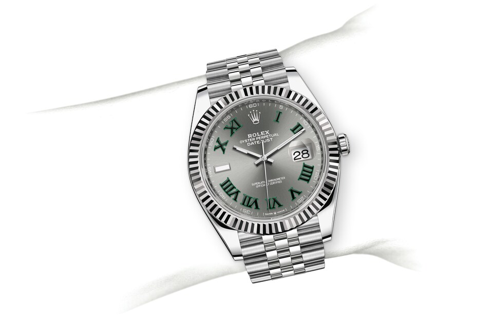 Rolex Datejust | 126334 | Datejust 41 | Dark dial | Slate Dial | The Fluted Bezel | White Rolesor | m126334-0022 | Men Watch | Rolex Official Retailer - Srichai Watch