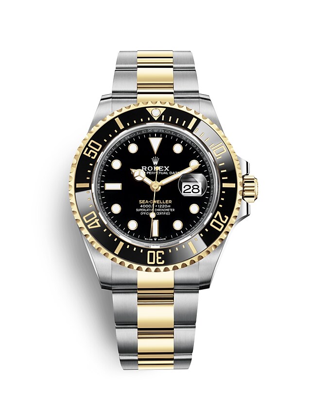 Rolex Sea-Dweller | 126603 | Sea-Dweller | หน้าปัดสีเข้ม | ขอบนาฬิกาเซรามิกและพรายน้ำที่ส่องสว่าง | หน้าปัดสีดำ | Yellow Rolesor | m126603-0001 | ชาย Watch | Rolex Official Retailer - Srichai Watch