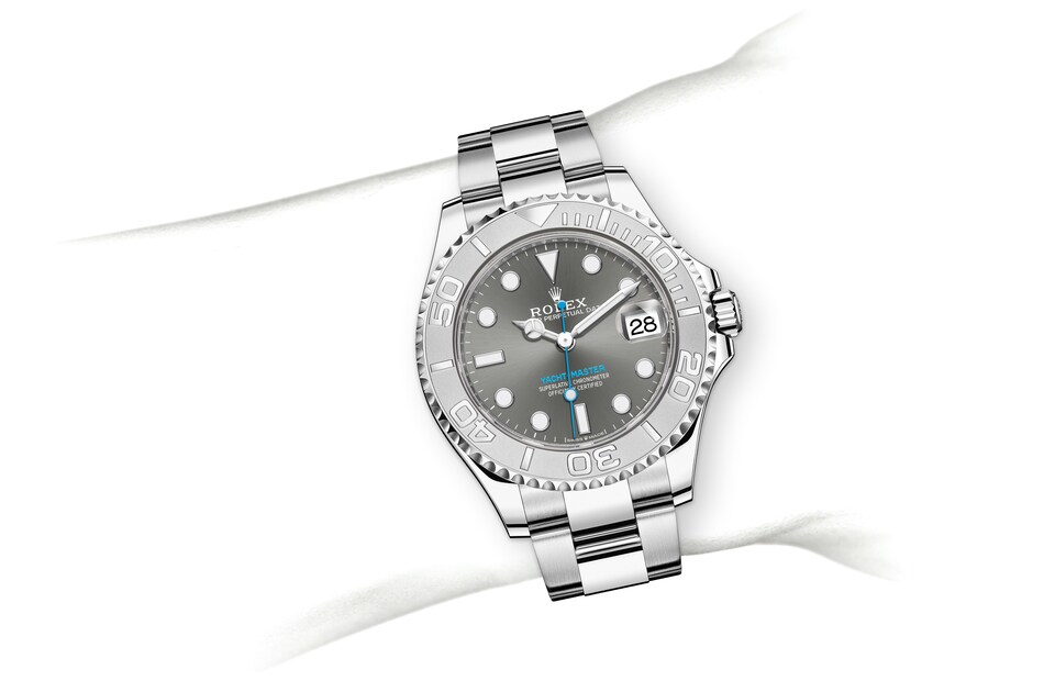 Rolex Yacht-Master | 268622 | Yacht-Master 37 | Dark dial | Bidirectional Rotatable Bezel | Slate Dial | Rolesium | m268622-0002 | Women Watch | Rolex Official Retailer - Srichai Watch