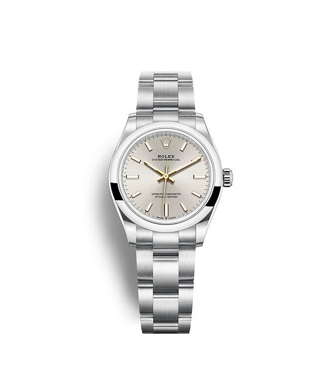 Rolex Oyster Perpetual | 277200 | Oyster Perpetual 31 | Light dial | Silver dial | Oystersteel | The Oyster bracelet | m277200-0001 | Women Watch | Rolex Official Retailer - Srichai Watch