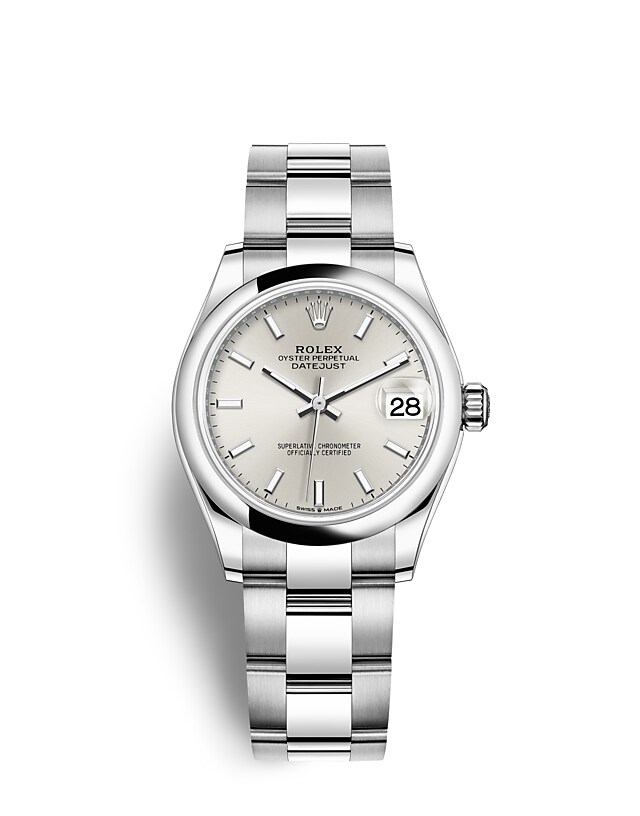 Rolex Datejust | 278240 | Datejust 31 | หน้าปัดสีอ่อน | หน้าปัดสีเงิน | Oystersteel | สายนาฬิกา Oyster | m278240-0005 | หญิง Watch | Rolex Official Retailer - Srichai Watch