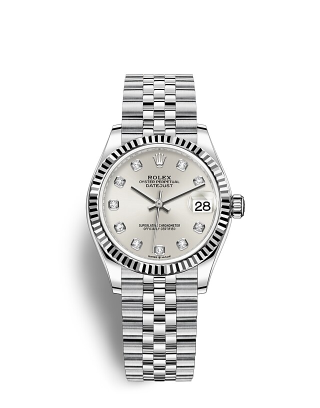Rolex Datejust | 278274 | Datejust 31 | Light dial | Silver dial | The Fluted Bezel | White Rolesor | m278274-0030 | Women Watch | Rolex Official Retailer - Srichai Watch
