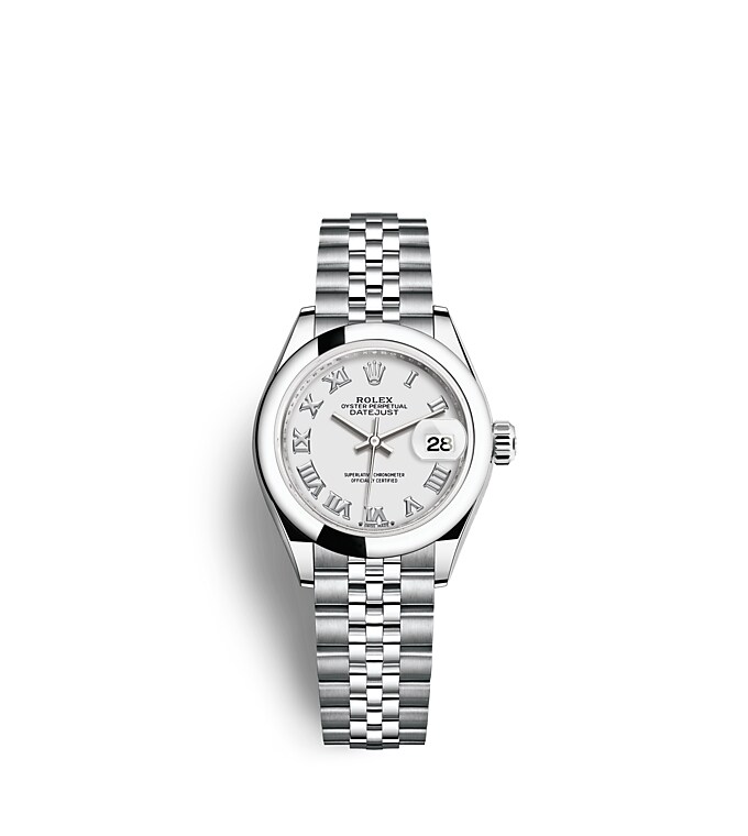 Rolex Lady-Datejust | 279160 | Lady-Datejust | หน้าปัดสีอ่อน | หน้าปัดสีขาว | Oystersteel | สายนาฬิกา Jubilee | m279160-0015 | หญิง Watch | Rolex Official Retailer - Srichai Watch