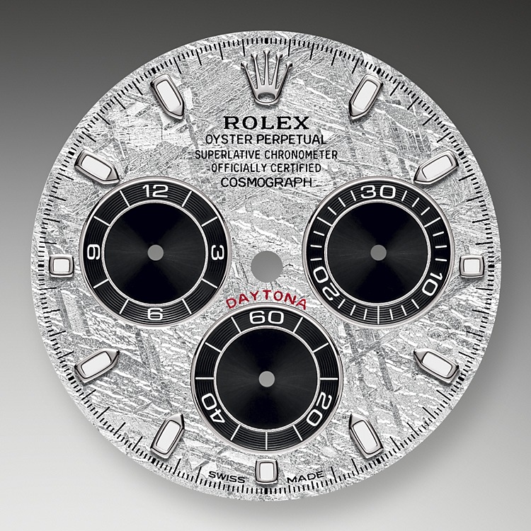 Rolex Cosmograph Daytona | 116519LN | Cosmograph Daytona | หน้าปัดสีอ่อน | หน้าปัดเมธีโอไรท์และสีดำ | มาตรวัดความเร็ว | ทองคำขาว 18 กะรัต | m116519ln-0038 | ชาย Watch | Rolex Official Retailer - Srichai Watch