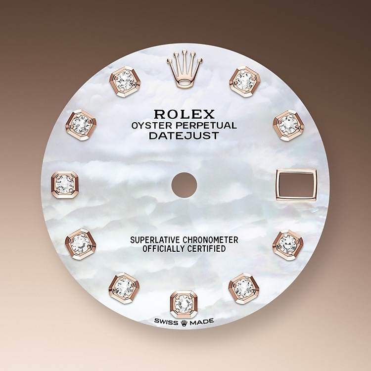 Rolex Datejust | 278285RBR | Datejust 31 | Light dial | Mother-of-Pearl Dial | Diamond-Set Bezel | 18 ct Everose gold | m278285rbr-0005 | Women Watch | Rolex Official Retailer - Srichai Watch