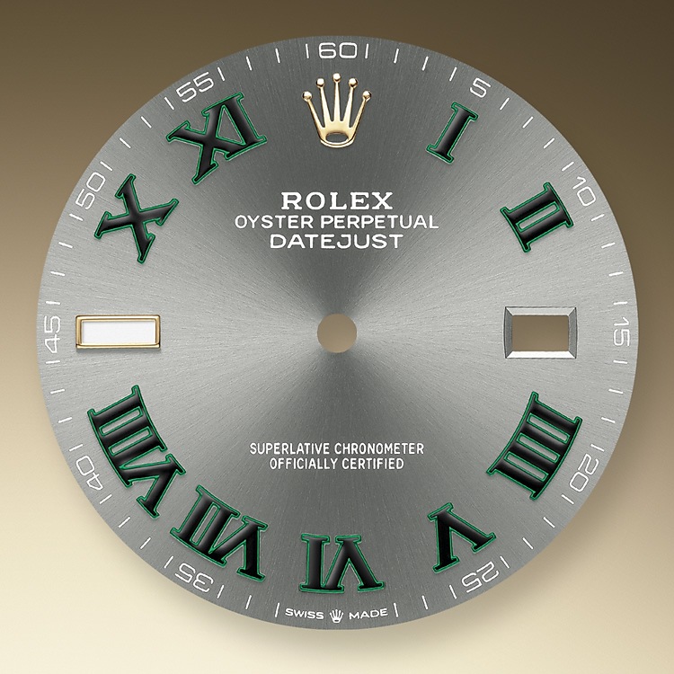 Rolex Datejust | 126303 | Datejust 41 | Dark dial | Slate Dial | Yellow Rolesor | The Oyster bracelet | m126303-0019 | Men Watch | Rolex Official Retailer - Srichai Watch