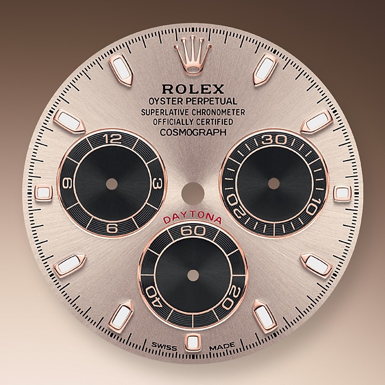 Rolex Cosmograph Daytona | 116515LN | Cosmograph Daytona | Light dial | The tachymetric scale | Sundust and black dial | 18 ct Everose gold | m116515ln-0059 | Men Watch | Rolex Official Retailer - Srichai Watch