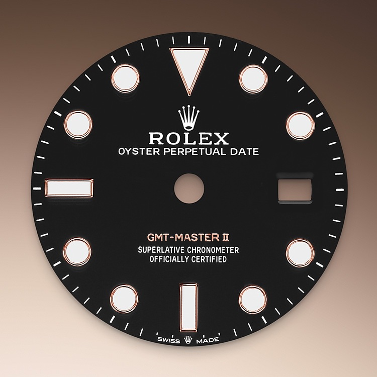 Rolex GMT-Master II | 126715CHNR | GMT-Master II | หน้าปัดสีเข้ม | ขอบหน้าปัดแสดงเวลา 24 ชั่วโมงแบบหมุนได้ | หน้าปัดสีดำ | Everose gold 18 กะรัต | M126715CHNR-0001 | ชาย Watch | Rolex Official Retailer - Srichai Watch