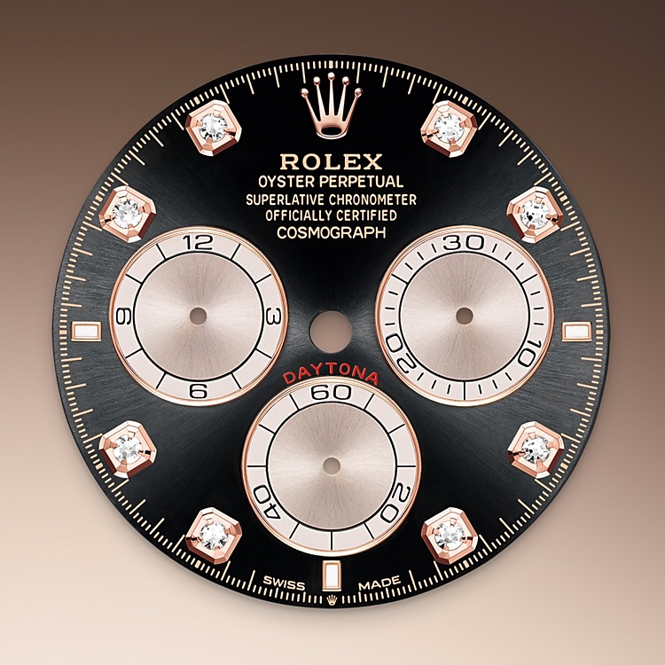 Rolex Cosmograph Daytona | 126505 | Cosmograph Daytona | หน้าปัดสีเข้ม | หน้าปัดสีดำสว่างและซันดัสต์ | สเกลวัดความเร็ว | Everose gold 18 กะรัต | M126505-0002 | ชาย Watch | Rolex Official Retailer - Srichai Watch