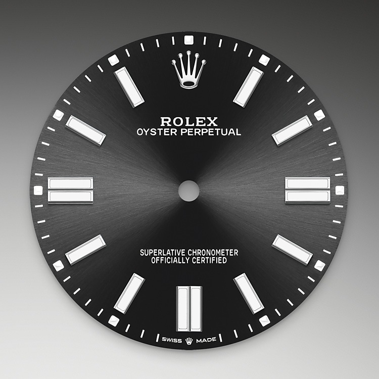 Rolex Oyster Perpetual | 124300 | Oyster Perpetual 41 | หน้าปัดสีเข้ม | หน้าปัดสีดำสว่าง | Oystersteel | สายนาฬิกา Oyster | M124300-0002 | ชาย Watch | Rolex Official Retailer - Srichai Watch