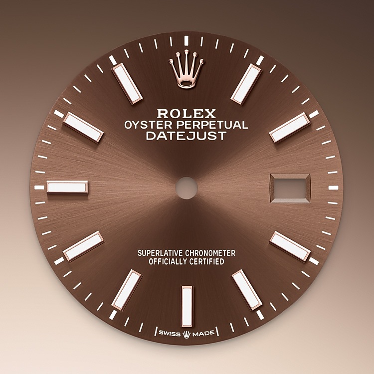 Rolex Datejust | 126231 | Datejust 36 | Coloured dial | Fluted bezel | Chocolate Dial | Everose Rolesor | M126231-0044 | Men Watch | Rolex Official Retailer - Srichai Watch