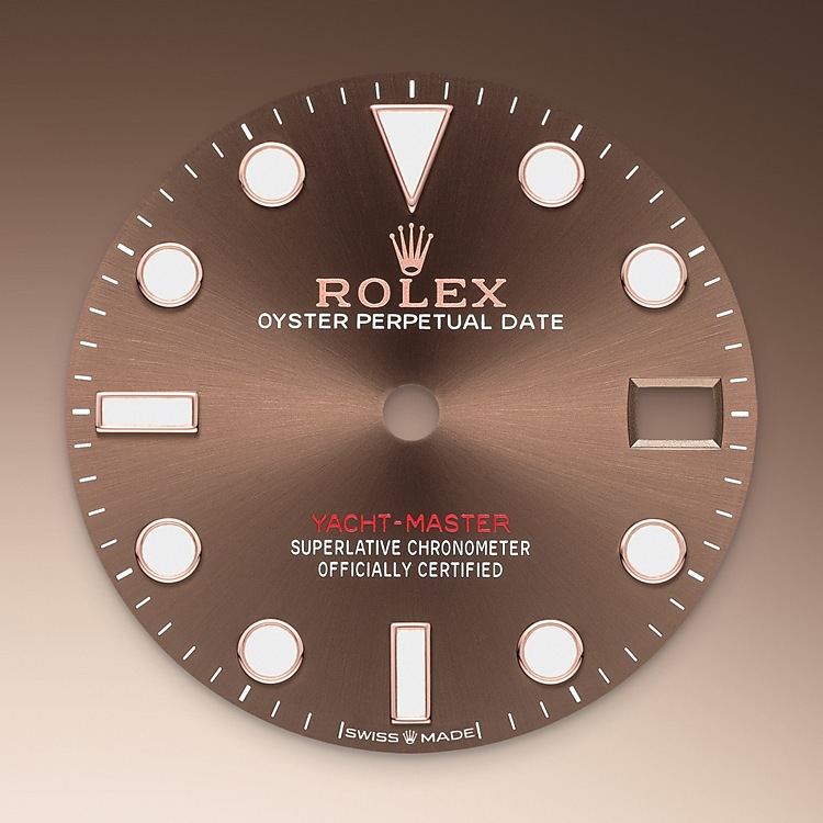 Rolex Yacht-Master | 268621 | Yacht-Master 37 | Coloured dial | Bidirectional Rotatable Bezel | Chocolate Dial | Everose Rolesor | M268621-0003 | Women Watch | Rolex Official Retailer - Srichai Watch