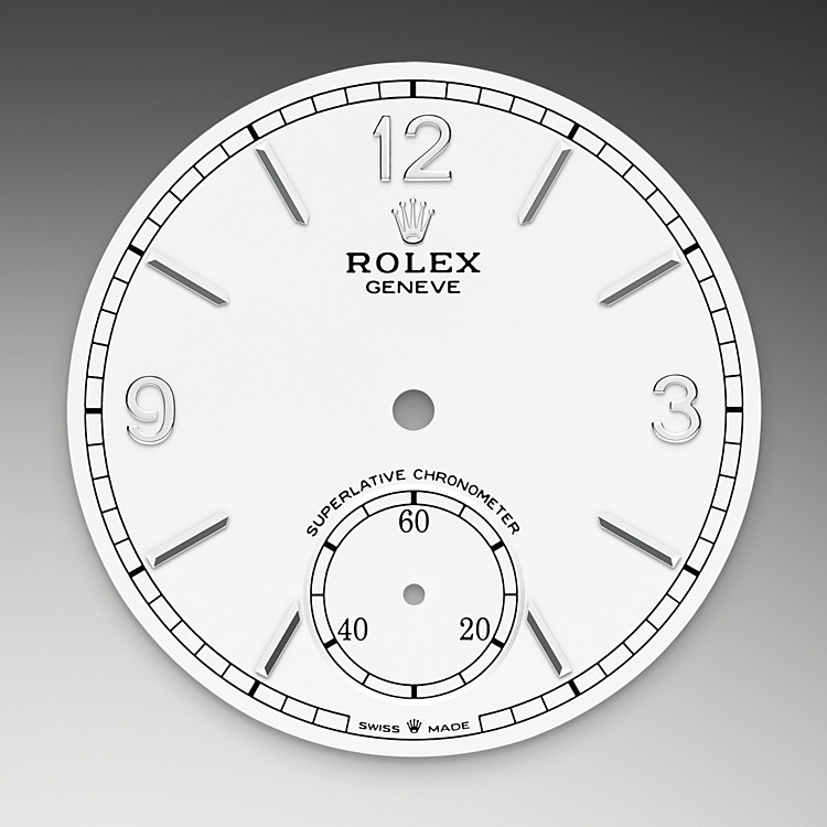 Rolex 1908 | 52509 | 1908 | หน้าปัดสีอ่อน | หน้าปัดสีขาวเข้ม | ขอบแบบทรงโดมและเซาะร่อง | ทองคำขาว 18 กะรัต | M52509-0006 | ชาย Watch | Rolex Official Retailer - Srichai Watch
