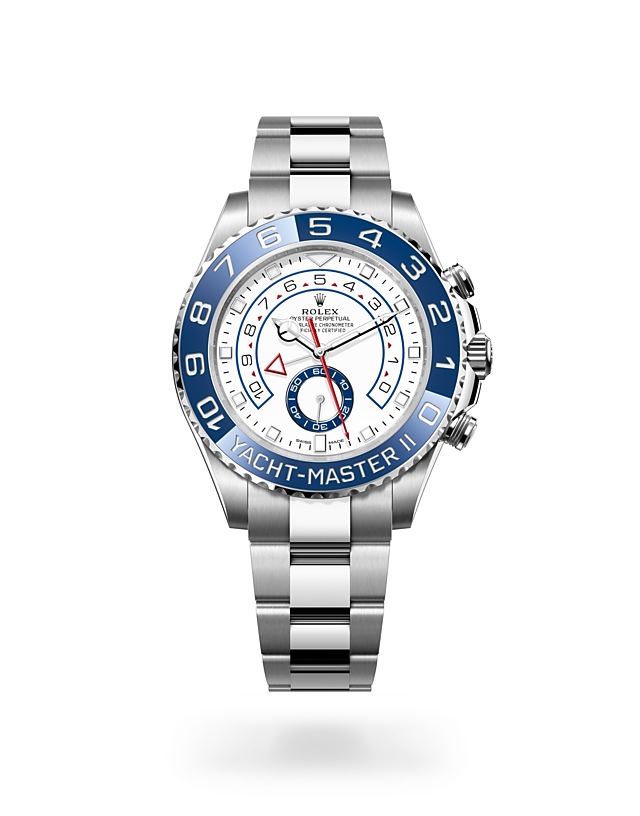 Rolex Yacht-Master | 116680 | Yacht-Master II | หน้าปัดสีอ่อน | ขอบหน้าปัด Ring Command | หน้าปัดสีขาว | Oystersteel | M116680-0002 | ชาย Watch | Rolex Official Retailer - Srichai Watch