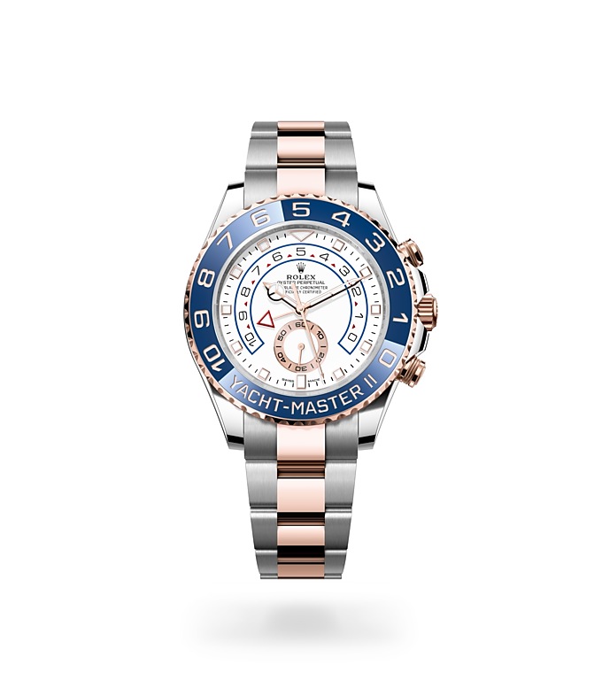 Rolex Yacht-Master | 116681 | Yacht-Master II | Light dial | Ring Command Bezel | White dial | Everose Rolesor | M116681-0002 | Men Watch | Rolex Official Retailer - Srichai Watch