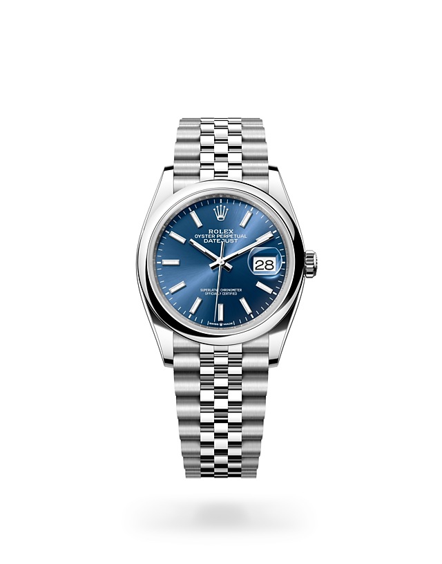 Rolex Datejust | 126200 | Datejust 36 | Coloured dial | Bright blue dial | Oystersteel | The Jubilee bracelet | M126200-0005 | Men Watch | Rolex Official Retailer - Srichai Watch