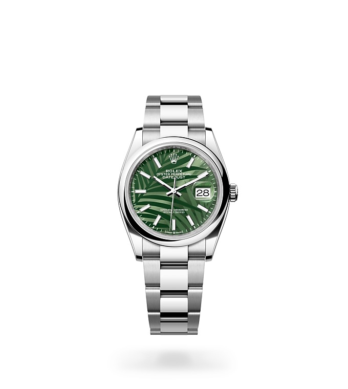 Rolex Datejust | 126200 | Datejust 36 | Coloured dial | Olive-Green Dial | Oystersteel | The Oyster bracelet | M126200-0020 | Men Watch | Rolex Official Retailer - Srichai Watch