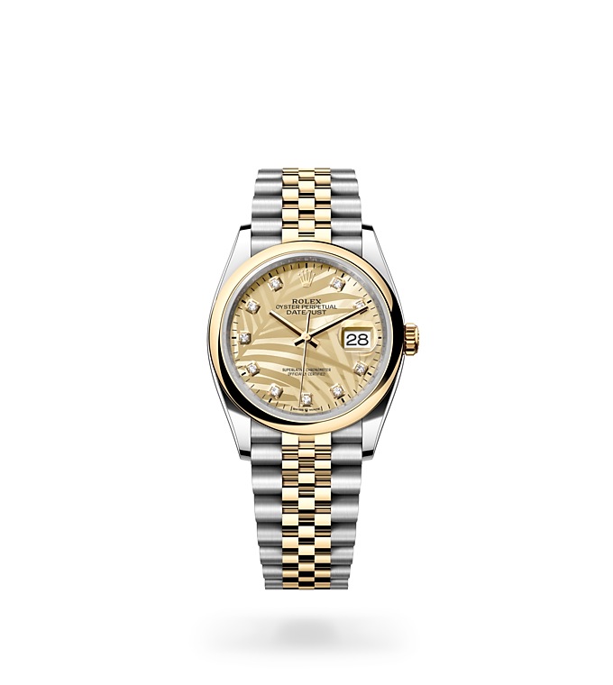 Rolex Datejust | 126203 | Datejust 36 | Coloured dial | Golden dial | Yellow Rolesor | The Jubilee bracelet | M126203-0043 | Men Watch | Rolex Official Retailer - Srichai Watch