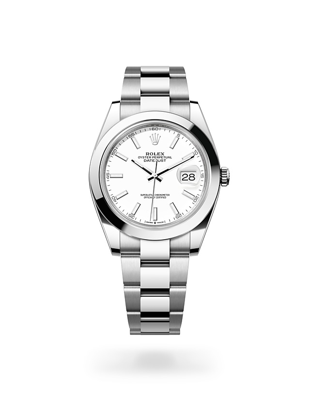 Rolex Datejust | 126300 | Datejust 41 | หน้าปัดสีอ่อน | หน้าปัดสีขาว | Oystersteel | สายนาฬิกา Oyster | M126300-0005 | ชาย Watch | Rolex Official Retailer - Srichai Watch