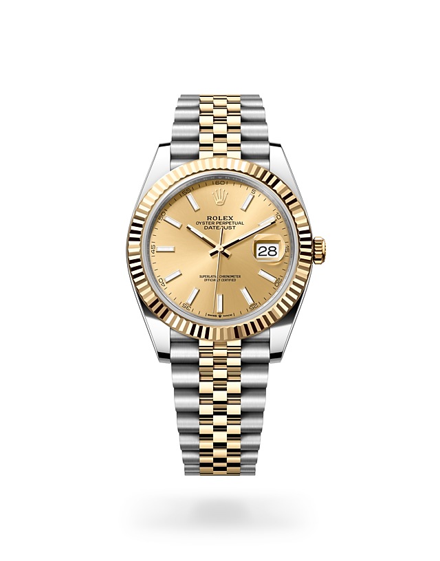 Rolex Datejust | 126333 | Datejust 41 | หน้าปัดสี | ขอบหน้าปัดแบบร่อง | หน้าปัดสีแชมเปญ | Yellow Rolesor | M126333-0010 | ชาย Watch | Rolex Official Retailer - Srichai Watch