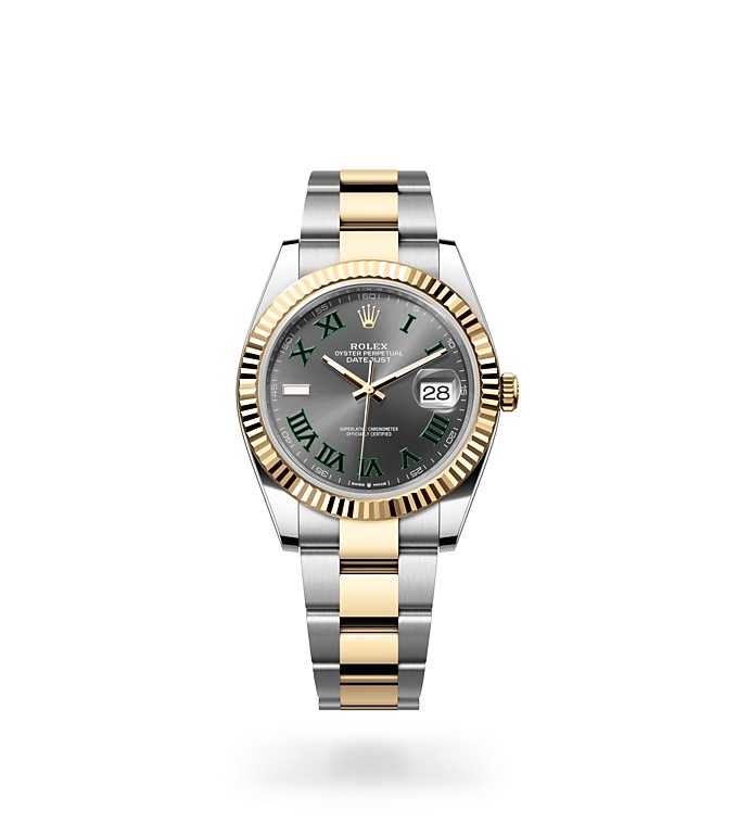 Rolex Datejust | 126333 | Datejust 41 | Dark dial | Fluted bezel | Slate Dial | Yellow Rolesor | M126333-0019 | Men Watch | Rolex Official Retailer - Srichai Watch