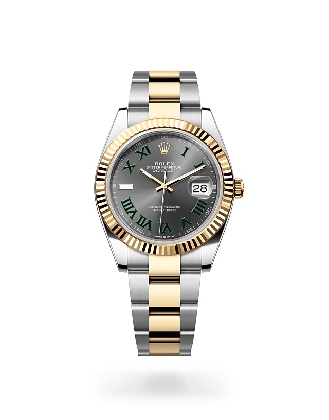 Rolex Datejust | 126333 | Datejust 41 | หน้าปัดสีเข้ม | ขอบหน้าปัดแบบร่อง | หน้าปัดสีเทาอมน้ำเงิน | Yellow Rolesor | M126333-0019 | ชาย Watch | Rolex Official Retailer - Srichai Watch