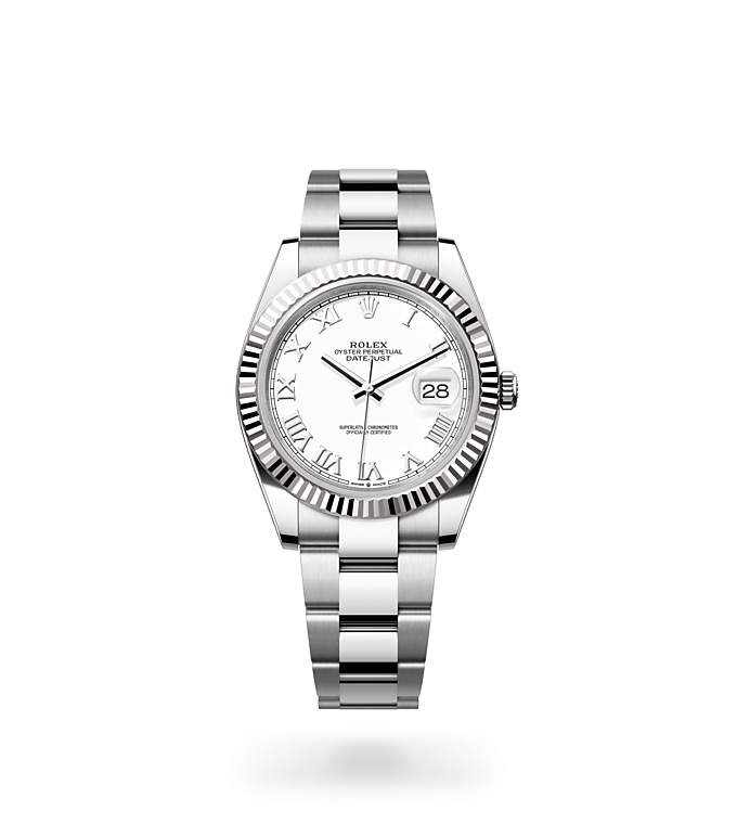 Rolex Datejust | 126334 | Datejust 41 | Light dial | Fluted bezel | White dial | White Rolesor | M126334-0023 | Men Watch | Rolex Official Retailer - Srichai Watch