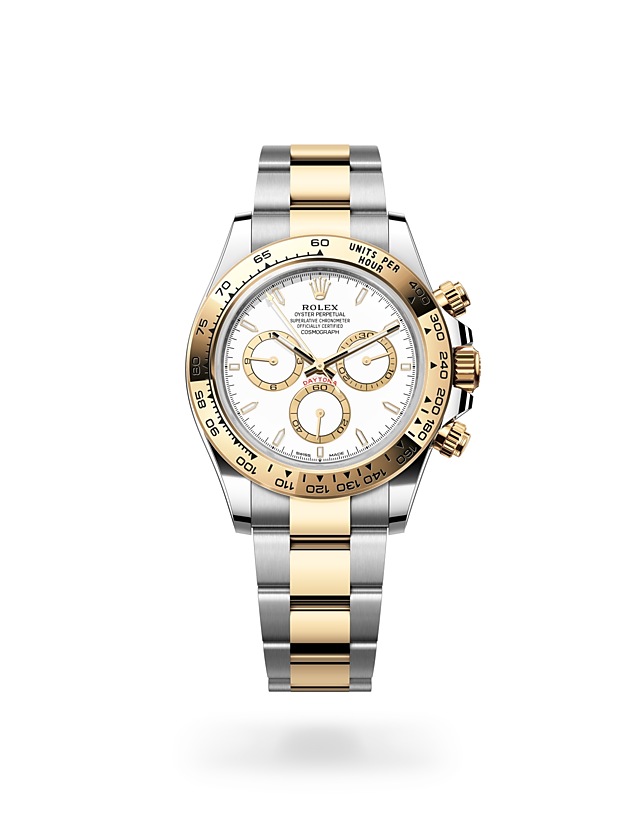 Rolex Cosmograph Daytona | 126503 | Cosmograph Daytona | Light dial | The tachymetric scale | White dial | Yellow Rolesor | M126503-0001 | Men Watch | Rolex Official Retailer - Srichai Watch