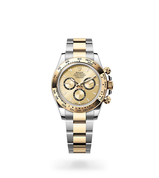 Rolex Cosmograph Daytona | 126503 | Cosmograph Daytona | หน้าปัดสี | สเกลวัดความเร็ว | หน้าปัดสีทอง | Yellow Rolesor | M126503-0004 | ชาย Watch | Rolex Official Retailer - Srichai Watch