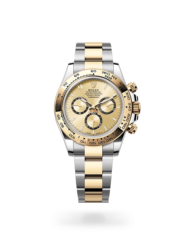 Rolex Cosmograph Daytona | 126503 | Cosmograph Daytona | หน้าปัดสี | สเกลวัดความเร็ว | หน้าปัดสีทอง | Yellow Rolesor | M126503-0004 | ชาย Watch | Rolex Official Retailer - Srichai Watch