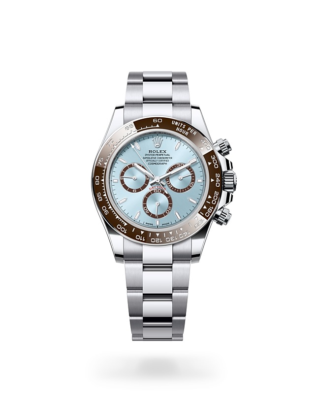 Rolex Cosmograph Daytona | 126506 | Cosmograph Daytona | Coloured dial | Ice-Blue Dial | The tachymetric scale | Platinum | M126506-0001 | Men Watch | Rolex Official Retailer - Srichai Watch