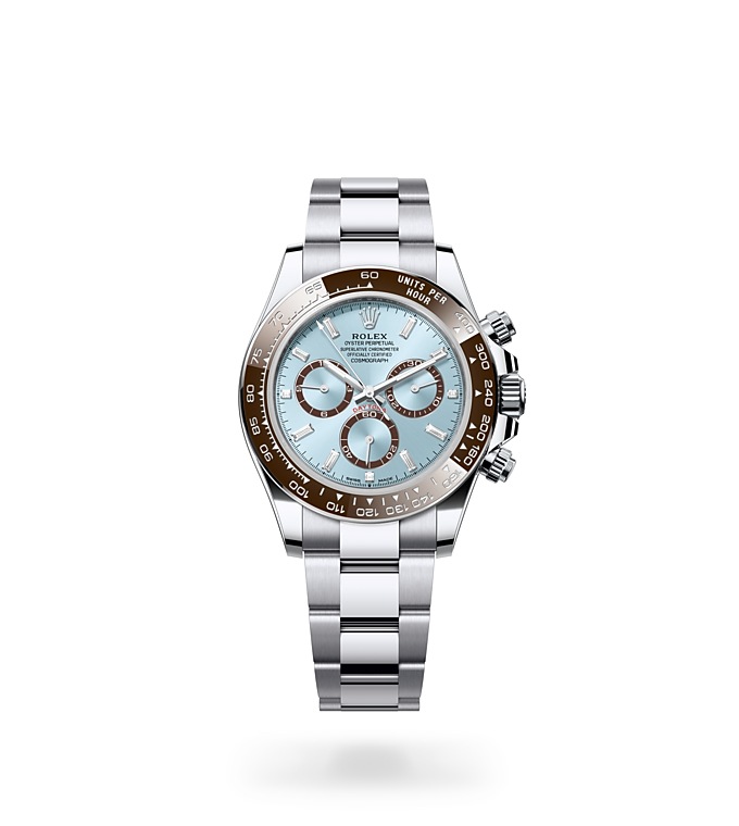 Rolex Cosmograph Daytona | 126506 | Cosmograph Daytona | Coloured dial | Ice-Blue Dial | The tachymetric scale | Platinum | M126506-0002 | Men Watch | Rolex Official Retailer - Srichai Watch