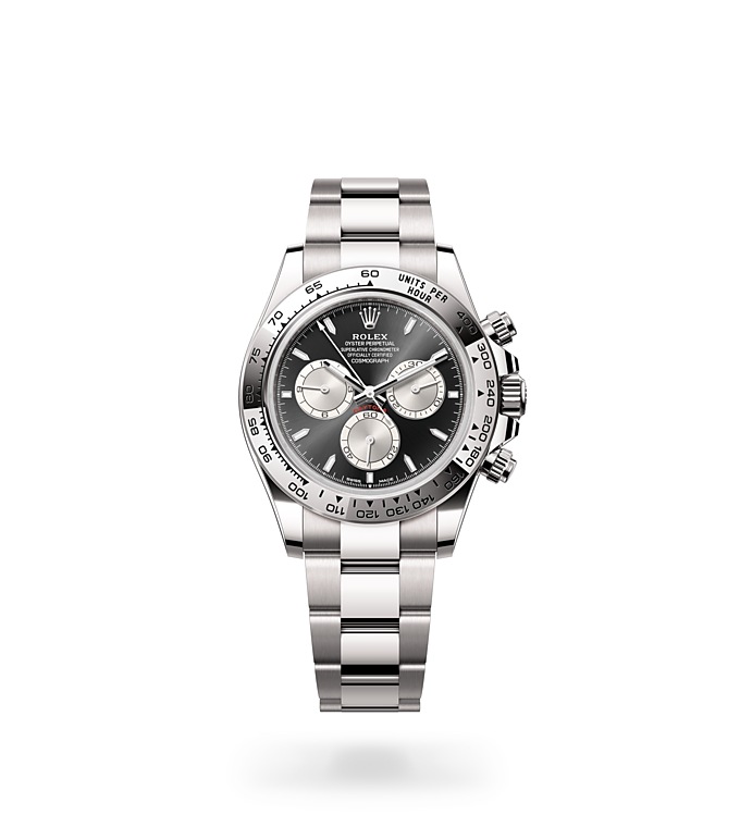 Rolex Cosmograph Daytona | 126509 | Cosmograph Daytona | Dark dial | The tachymetric scale | Bright black and steel dial | 18 ct white gold | M126509-0001 | Men Watch | Rolex Official Retailer - Srichai Watch